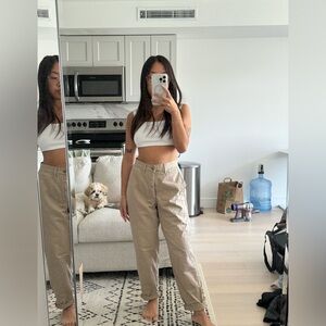 Thrifted beige pants